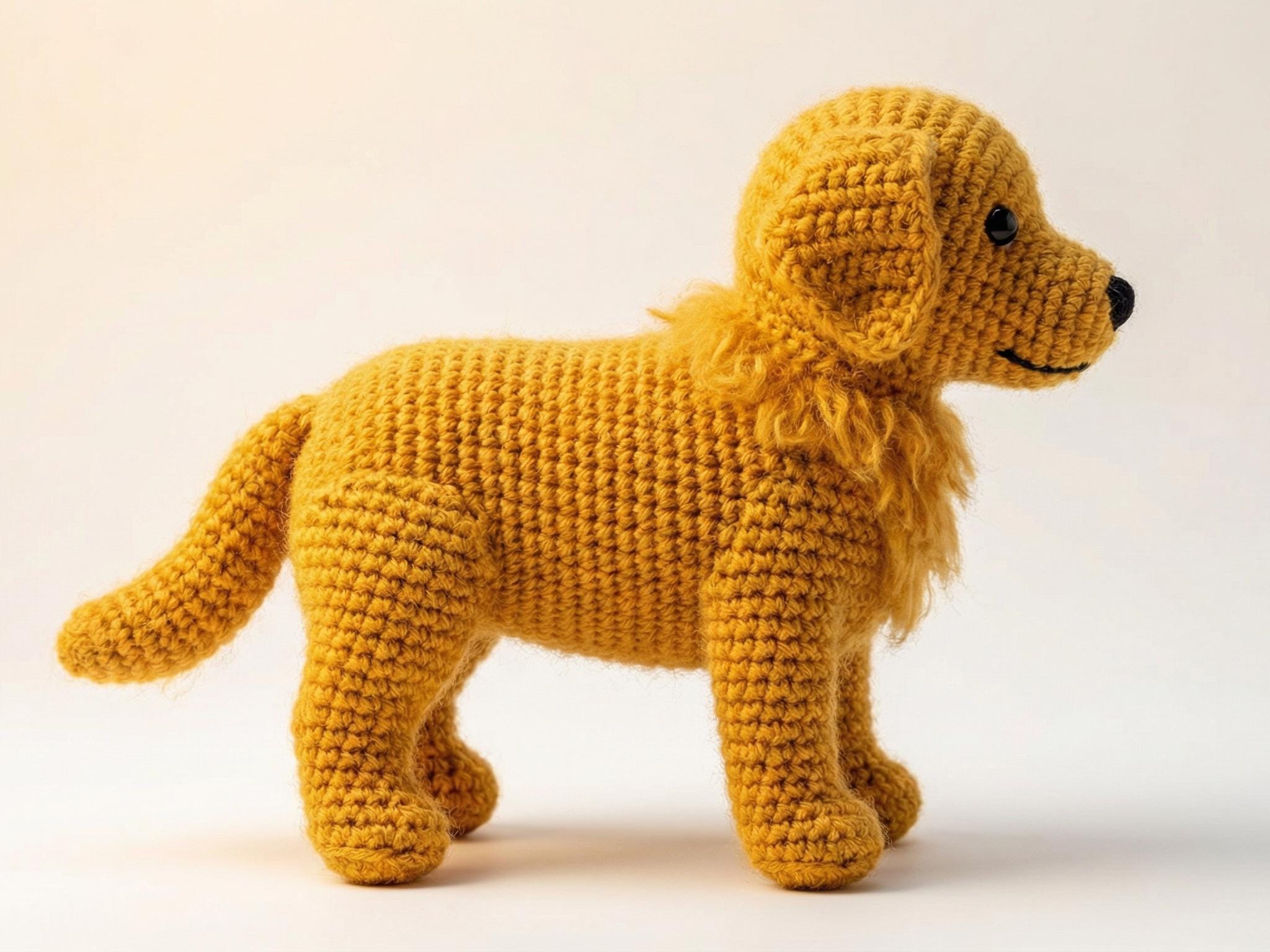 Custom Crochet Labrador Retriever Plush, Personalized Pet Memorial Gift