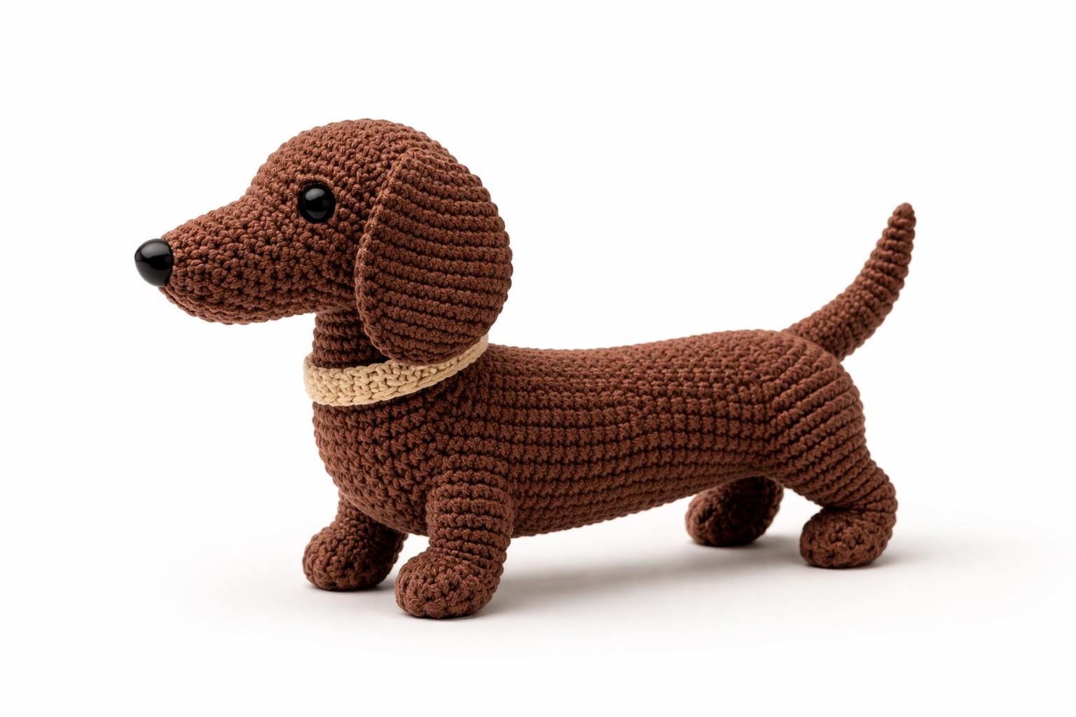 Custom Crochet Dachshund Plush, Personalized Pet Memorial Gift